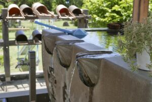 霊園の水汲み場と共用備品