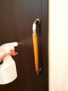 共用部の接触箇所を清潔に保つイメージ