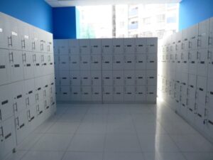 更衣室とロッカーまわりの清掃・保管管理のイメージ
